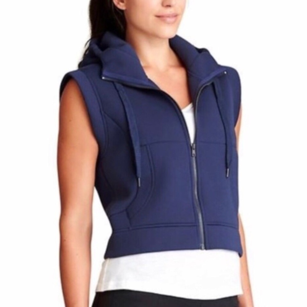 Athleta Deep Blue Hooded Vest